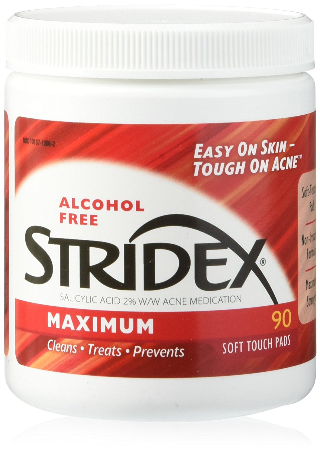 2 Pack - Stri-Dex Daily Care Essential With Vitamins Pads 55 Each Skin Brightening 2% HQ BHA Serum 3oz